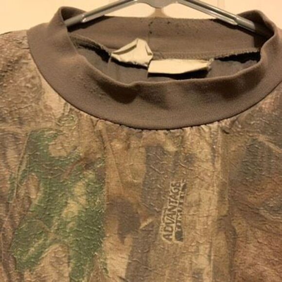 Vintage ScentLok Size 3XL Green Advantage Tree Camouflage Pullover Hunting Shirt - Picture 3 of 7